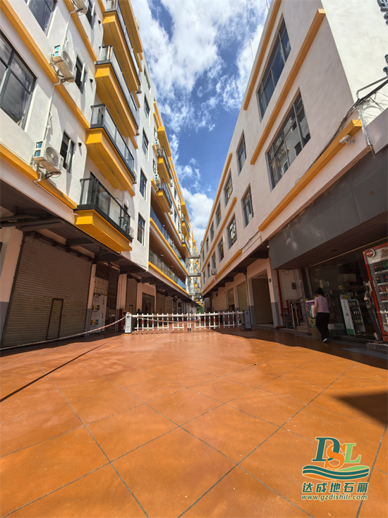 【廣州地石麗】天河區(qū)河畔公寓彩繪石施工效果圖！